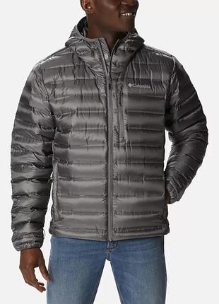 Мужская куртка columbia sportswear pebble peak down hooded jacket пуховик xl