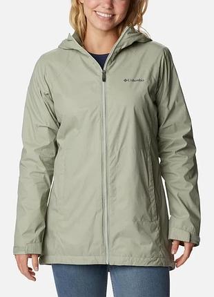 Женская длинная непромокаемая куртка switchback columbia sportswear на подкладке