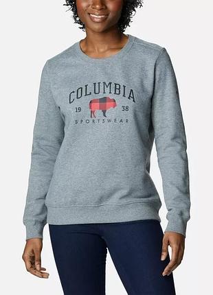 Женская кофта columbia sportswear hart mountain ii graphic crew свитшот s