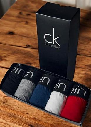 Боксеры трусы мужские calvin klein 5 шт набор в подарочной упаковке боксеры трусы чоловічі труси боксери 2br-s