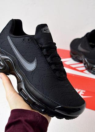 Кросівки жіночі nike air max plus tnpo чорні текстиль найк аїр макс тнпо на весну, літо, осінь 2026 41 (26 см)