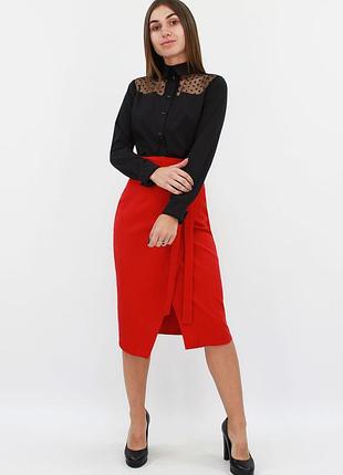 Вишукана жіноча спідниця nicolet, червоний xl