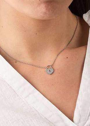 Колье тайна rhodium 925 (ш) 38см+5см / колье тайна rhodium 925 (ш) 38см+5см