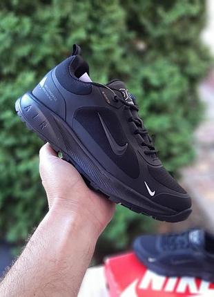 Теплые зимние мужские термо кроссовки nike acg air wildhorse gore-tex черные с белым мужские кроссовки найк на гортекс 45(28см)