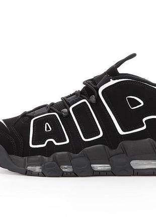 Nike air uptempo black кроссовки nike air more uptempo 96 all black 45
