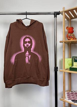 Худи sp5der & young thug | spider brown hoodie ( s m l xl )