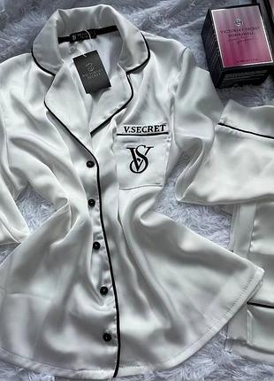 Пижама victoria's secret белая женская