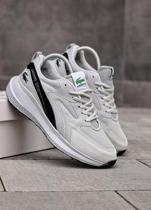 Кросівки lacoste сірі чоловічі 43
