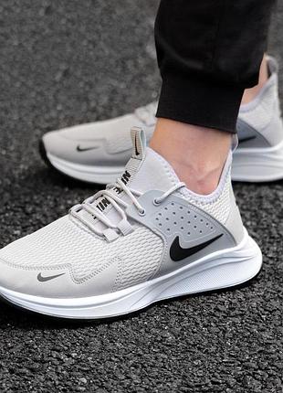 Кроссовки nike серые с сеточкой мужские весна 43