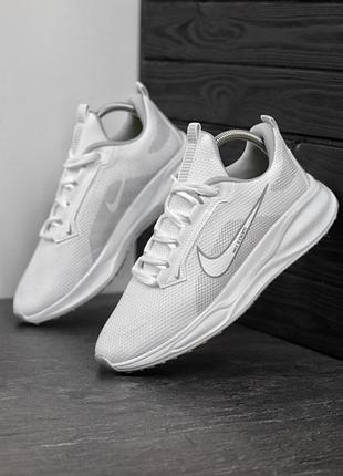 Кроссовки мужские nike zoom белые осенние весенние, мужские кроссовки найк зум сетка текстиль осень весна 42
