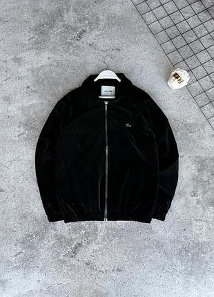 Ветровка lacoste черная мужская xl