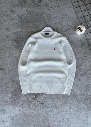 Светр polo ralph lauren білий чоловічий xl