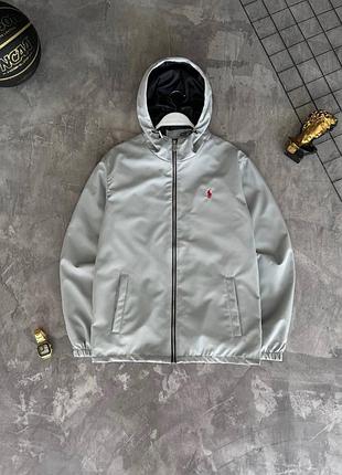 Ветровка polo ralph lauren белая мужская олд мани old money xl