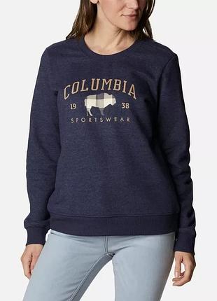 Женская кофта columbia sportswear hart mountain ii graphic crew свитшот