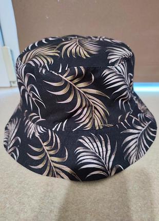 Панама літня двостороння з натуральної тканини з малюнком snapback р. 57-58 см, бавовна