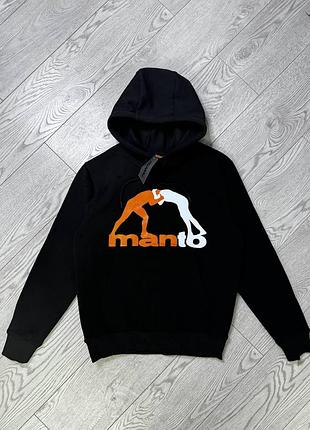 Худи manto classic hoodie мужское черное манто xl