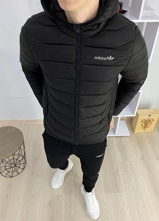 Куртка adidas зимняя черная мужская