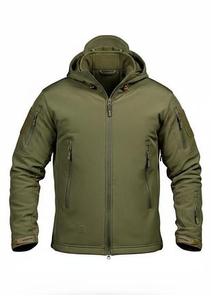 Демісезонна тактична куртка soft shell silver knight windstoper oliva ор1233