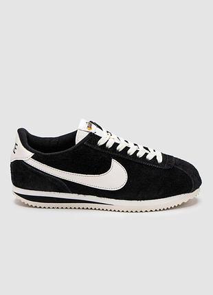 Кроссовки nike cortez black/white черные женские 38