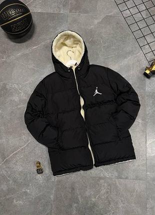 Куртка jordan зимняя двухсторонняя черная мужская xl