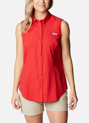 Женская рубашка без рукавов pfg tamiami columbia sportswear