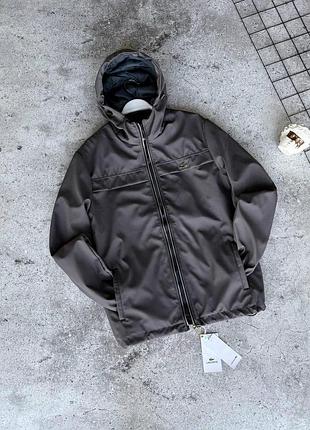 Ветровка lacoste серая мужская xl