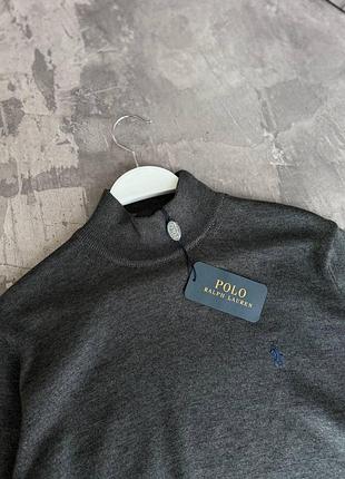 Светр polo ralph lauren сірий чоловічий
