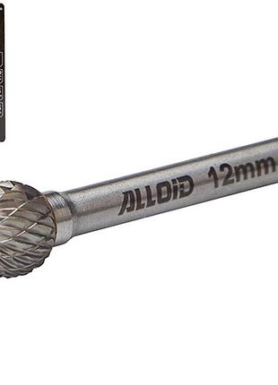 Alloid pro. борфреза твердосплавная по металлу, тип d, d-12мм, d-6мм, l-56мм