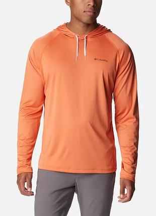 Чоловіча сорочка summerdry columbia sportswear з капюшоном і довгим рукавом реглан