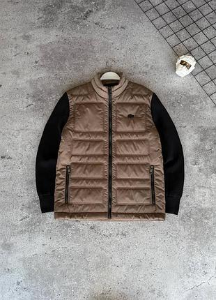 Куртка lacoste коричневая зимняя мужская xxl
