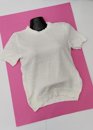 Белая футболка zara m