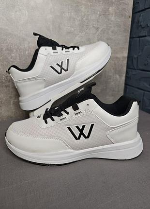 Кроссовки weynes — бело-черные (sport & street) р44 (стелька 28.5см)