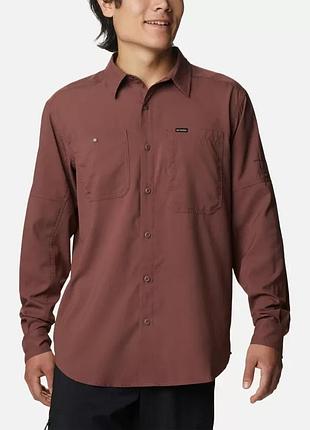 Мужская рубашка с длинным рукавом silver ridge columbia sportswear utility lite