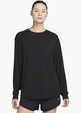 Urbanshop com ua лонгслив женский nike one relaxed dri-fit long-sleeve top black fn2817-010 размеры запитуйте