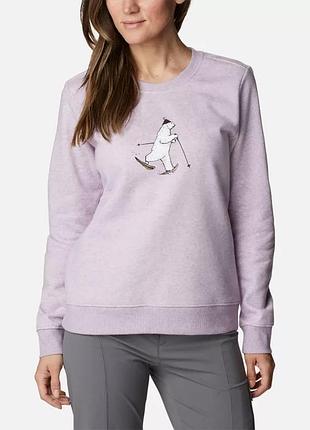 Женская кофта columbia sportswear hart mountain ii graphic crew свитшот