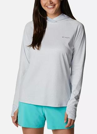 Женская толстовка columbia sportswear pfg tidal deflector ice худи с длинным рукавом. s