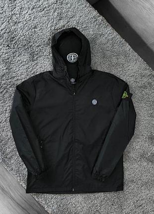 Ветровка stone island мужская черная