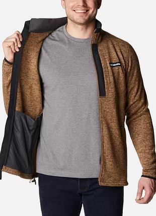 Мужская флисовая куртка sweater weather columbia sportswear на молнии во всю длину