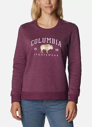 Женская кофта columbia sportswear hart mountain ii graphic crew свитшот xxl