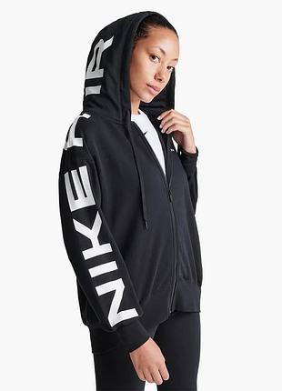 Urbanshop com ua толстовка жіноча nike sportswear air fleece oversized full-zip hoodie black fb8047-010 розміри запитуйте