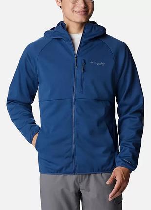 Мужская куртка с капюшоном columbia sportswear pfg terminal stretch softshell hooded jacket s