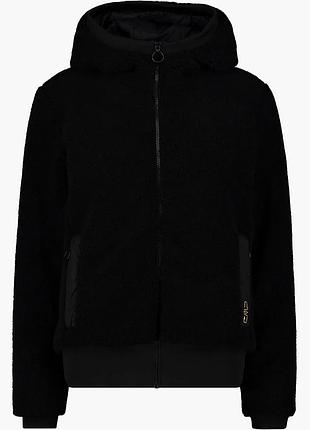 Urbanshop com ua куртка жіноча cmp jacket fix hood teddy fur black 34k2906-u901 розміри запитуйте