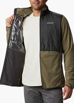 Urbanshop com ua кофта чоловіча columbia jacket basin butte fleece full zip olive/grey ao0241-397 розміри запитуйте