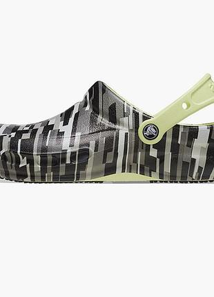 Urbanshop com ua тапочки унісекс crocs bistro graphic work clog grey 204044-068 розміри запитуйте
