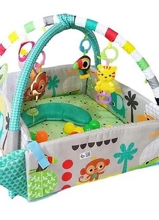 Игровой коврик lean toys 5в1 с шариками в подарок