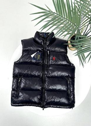 Жилетка polo ralph lauren черная/ жилет мужской поло ральф лаурен xl
