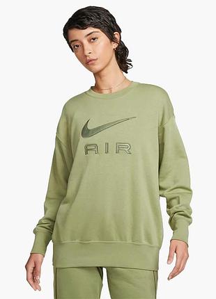 Urbanshop com ua свитшот женский nike air fleece crewneck sweatshirt olive dq6567-334 размеры запитуйте