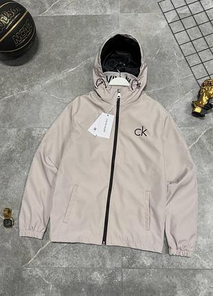 Ветровка calvin klein бежевая мужская xxl