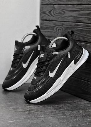 Кроссовки nike черные сетка лето 44