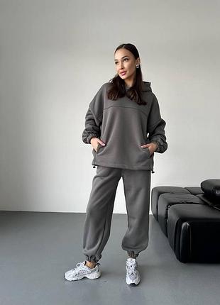 Женский костюм из тринитки, модель 0056, повседневный тёплый костюм 46/48